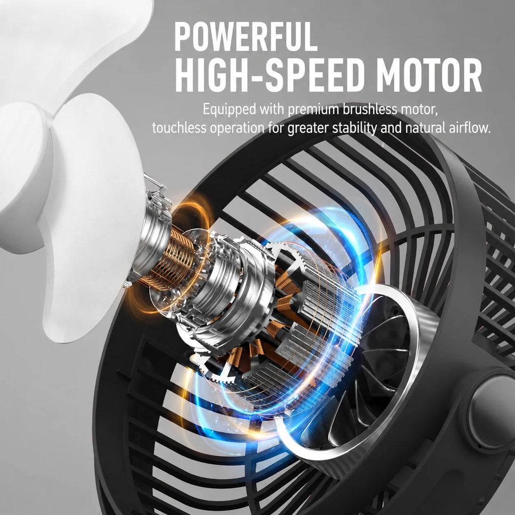 Desk Fan Portable USB Fan 360° Adjustable Cooling Fan Mute 3 Speed Adjustment Ultra Quiet Suitable for Home Desk Office 2026