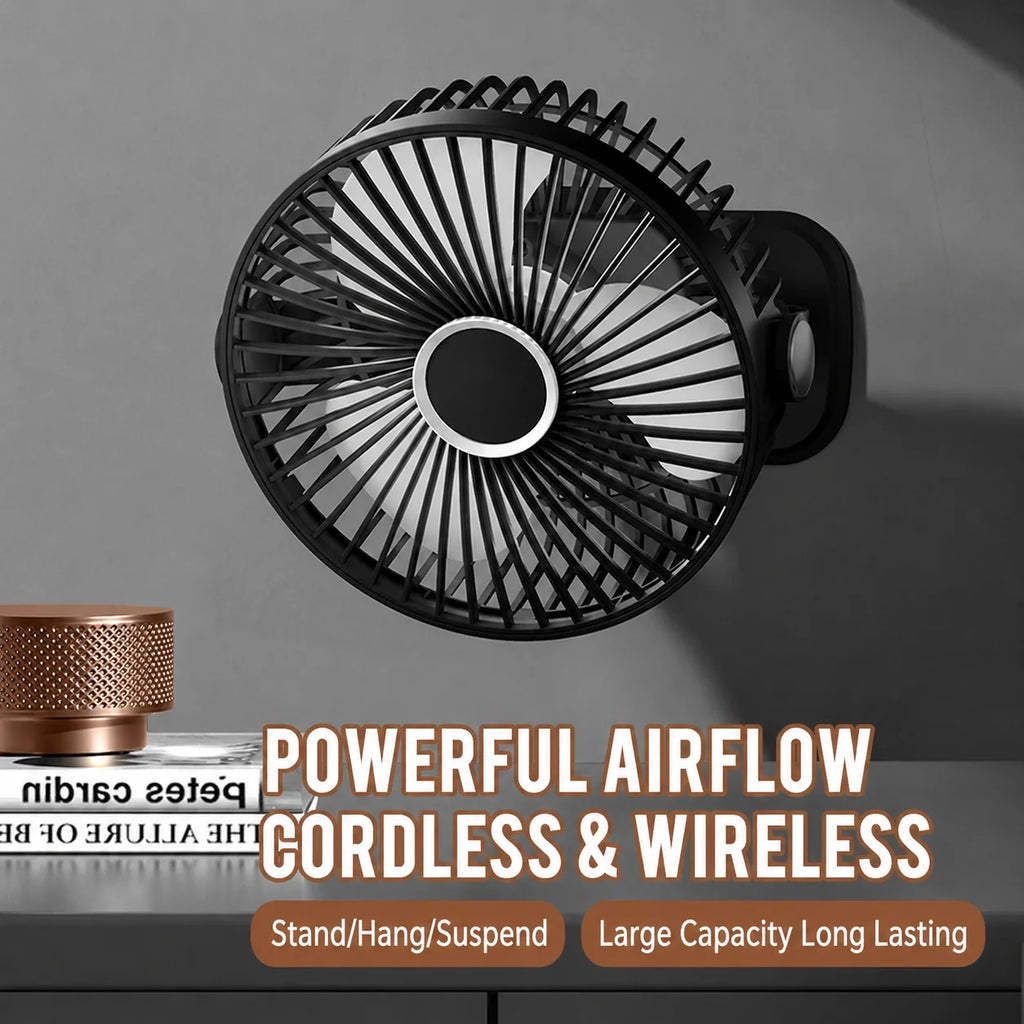 Desk Fan Portable USB Fan 360° Adjustable Cooling Fan Mute 3 Speed Adjustment Ultra Quiet Suitable for Home Desk Office 2026