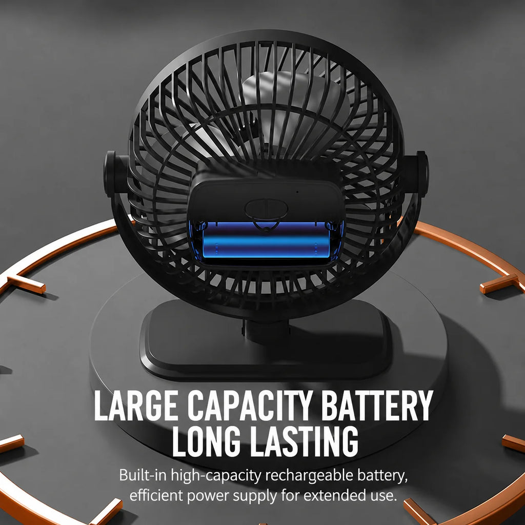 Desk Fan Portable USB Fan 360° Adjustable Cooling Fan Mute 3 Speed Adjustment Ultra Quiet Suitable for Home Desk Office 2026