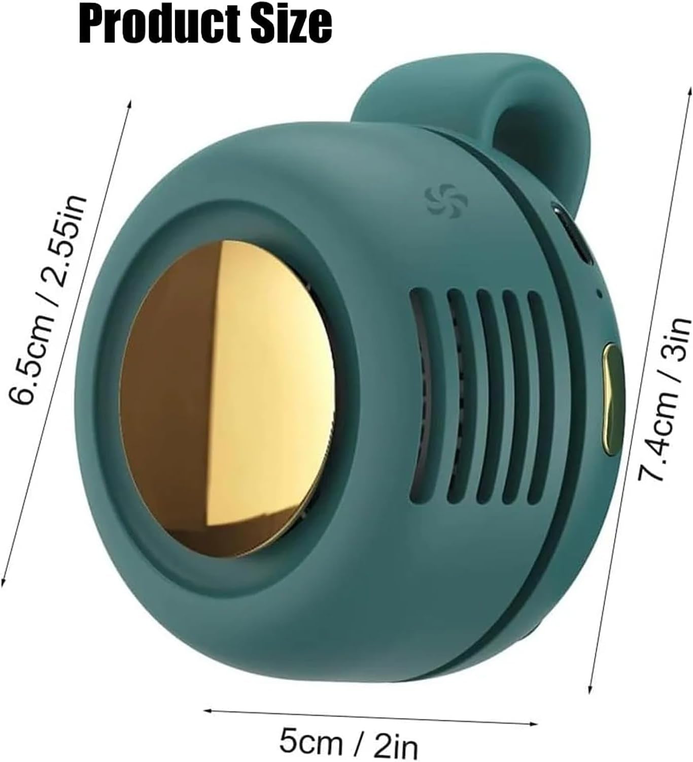 Portable Clip on Fan Mini USB Rechargeable, Small Clip on Fan for Shirt Bag 360° Rotation, Strong Airflow Quiet, Personal Handheld Fan Hands Free Outdoor